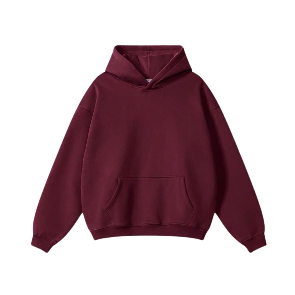 Oversized Hoodie & Jogger Set – Bordeaux - Elevé